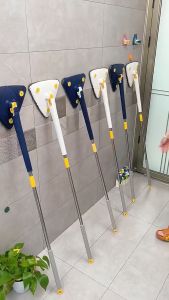360 Degree Rotatable Adjustable Cleaning Mop Hand Twist Quick Dry Extendable Cleaner Tool 130cm long cleaning mop with Long Handle Extendable Triangle Cleaning Mop Imitation Hand Twist Quick Dry Mop Wet Dry Shower Scrubber Brush for Windows Floor