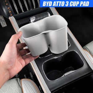BYD atto3 yuan Plus rear storage box dustproof water cup set car interior central control wireless charging silicone pad