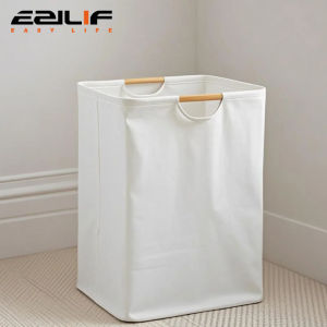 Cotton and Hemp Dirty Clothes Basket Folding Large Capacity Storage Toy Storage Basket Handheld Bathroom Dirty Clothes Basket