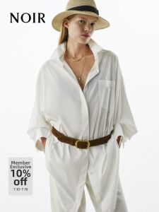 MO&Co. | Neutral Loose Italian Craftsmanship Shirt