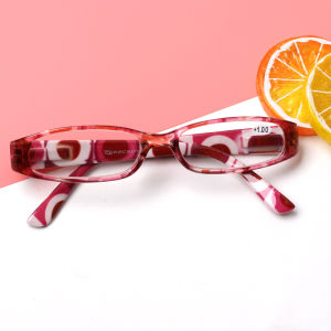 Reading Glasses HD High-Grade Resin Middle-Aged and Elderly Abrasion Resistant Plaid Flower Mirror Female Fashion and Ultra Light Presbyopic Glasses Presbyopic Glasses