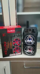 SPEAKER BLUETOOTH FLECO F-301 / F 301 - 3 INCH GRATIS MIC KABEL KARAOKE - BATERAI TANAM AWET TAHAN LAMA - SPEAKER KARAOKE FULL BASS - SPEAKER 3 INCH BLUETOOTH FM / AUX / USB / SD / MP3 Player MURAH FREE MIC KABEL ~ TOKO SINAR AUDIO