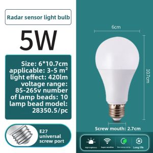 NIOYE | Automatic Infrared Motion Sensor Light Bulb e27