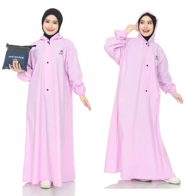JAS HUJAN GAMIS SYAR’I WANITA MUSLIMAH Terbaru Waterproof
