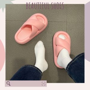 รองเท้าแตะแฟชั่น KDAShop สวมสายไขว้ เรียบๆ ดูดีสุดๆ 🔥