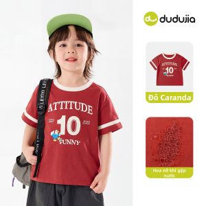 DUDUJIA | Áo Thun Mùa Hè Trẻ Em 100% Cotton