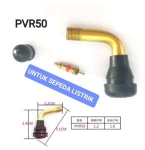 PREMIUM PENTIL TUBELESS PVR70 DOP TUBLES PVR 70 DOP KARET BENGKOK VALVE TYRE CUP TUBELESS SEPEDA MOTOR / MOTOR LISTRIK