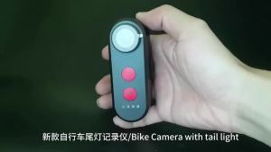Outdoor Bicycle Camera Tail Light with 150° Wide Angle Camera Brake Sensor Warning Lamp Bicycle Intelligent Radar Taillight