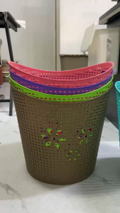 Large Clothes Laundry Basket Plastic Storage Organizer Ventilated Hamper for Home Bathroom Bedroom Laundry Area