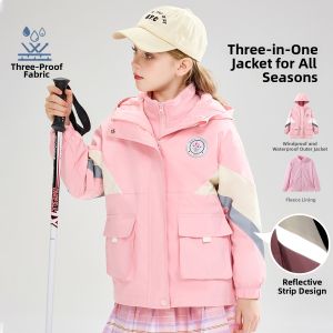 Mark Fairwhale | Windproof Hooded Color-block Spring Childrens Outerwear