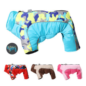 Winter Reflective Dog Clothes Jumpsuit For Small Medium Dogs Waterproof Warm Puppy Jacket Overalls Chihuahua Pet Onesie Outfits