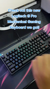 Keyboard Logitech Gaming PRO Mechanical - Desain PRO Teruji Switch Mekanikal Dapat Diganti Original