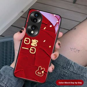 GGUU | Anti-shock High-end Thin Phone Case for Honor 80 Huawei 70 60pro 50 60se Red