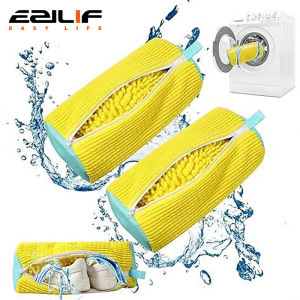 Wash Bag Padded Net Laundry Shoes Protector Fluffy fibers Polyester Washing Shoes Machine Friendly Laundry Bag Drying Bags