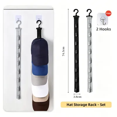 JIFANPAUL | No-Drill Hat Storage Rack Multi-Purpose Hooks