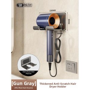 KUWUBIANJING | Hanging Blow Dryer Holder No Drilling Wall-mounted