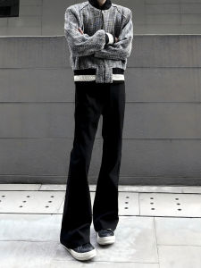 Quần Ống Rộng Bằng Lụa Băng Màu Đen Mỏng Mùa Hè Cho Nam Quần Dài Ống Đứng Quần Dài Thường Ngày Quần Dài Thoải Mái Quần Dài Mùa Hè