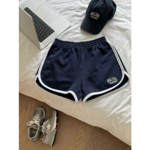 Quần Short Thể Thao Thường Ngày Thêu Chữ Cỡ Lớn 300lbs Quần Tập Yoga Mùa Hè Quần Ngủ Quần Dài Đến Giữa Bắp Chân Cho Nữ