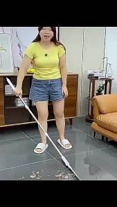 EELHOE | Chổi Và Cây Lau Nhà Silicon 115cm Hai Chức Năng Lau Khô Và Lau Ướt Dùng Cho Nhà Tắm Nhà Vệ Sinh Cán Nhôm
