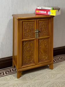Lush age | Chinese Traditional Mortise & Tenon Nanmu Tea Collecting Cabinet