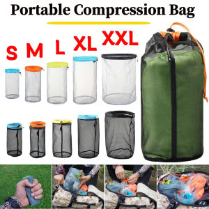 Portable Compression Stuff Sack Bag Waterproof Drawstring Travel Sundry Bag Space Saving Carry Pouch for Camping Travel Hiking
