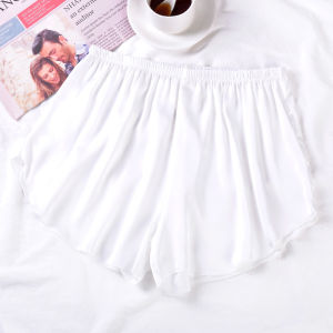 Ice Silk Safety Pants Womens Thin Short Bottoms Home Wear Anti Exposure Non Rolling Edge Large Size Comfortable Underwear