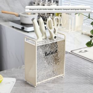 Multifunctional Desktop Knife Holder Organizer