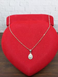 KALUNG RANTAI JEDAR + LIONTIN TEARS MP FULL / KALUNG PERAK ASLI SILVER 925 LAPIS EMAS/ KALUNG FASHION WANITA IMPOR TERBARU