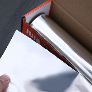 Heavy Duty Aluminum Foil 30 Micron Roll 10m x 30cm With Cutter Extra Thick Catering Foil for Cooking Grilling Baking