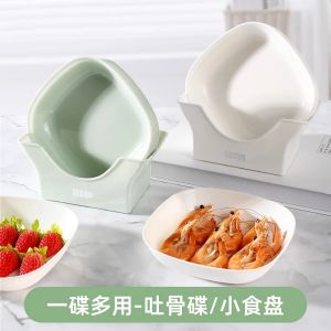 Food Grade Resin Bone Disc Home Use Cooking Dish Fruit Plate Restaurant Hotel Quality Durable Antibacterial Lightweight