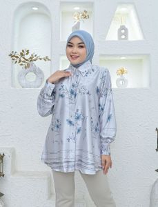 ATASAN WANITA / BLOUSE WANITA TERLARIS MOTIF PRINTING RUBY SILK PREMIUM BY NOABUSANA