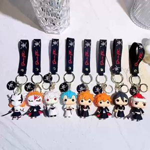 BLEACH Japanese Anime Key Chain Cute Gift Key Ring Key Holder 死神钥匙扣