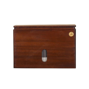 ชั้นวางกระดาษชำระรูปตัว U แบบติดผนังสไตล์จีน ทำจากไม้แท้ ชั้นวางกระดาษชำระในห้องน้ำแบบติดผนัง ไม่ต้องเจาะรู