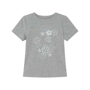 Floral Print Slim Fit Casual T-Shirt Summer