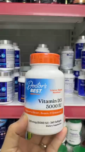 Doctor’s Best Vitamin D3 5000 IU – Hỗ trợ xương khớp tim mạch tăng đề kháng