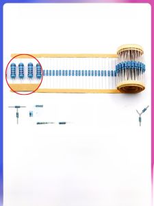 Metal Film Resistor 1/2W 1% Tolerance 100 Ohm 120 Ohm Telescopic Electronic Component Market Passive Component Resistor