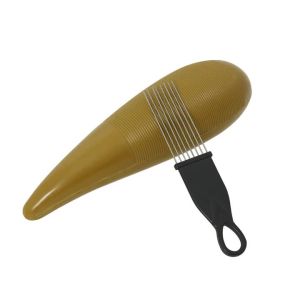 IRIN | IRIN Guiro Scraping Cylinder Eco-friendly ABS Plastic Brown Guiro with Scraper Comb Orff Percussion Musical Instrument
