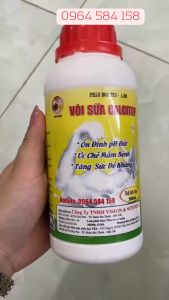 VÔI SỮA CALCITOP- Làm Khô Vết Bệnh Ổn Định PH Đất Cây Trồng hạ phèn nhanh - Chai 500ml (An Trí Bio)