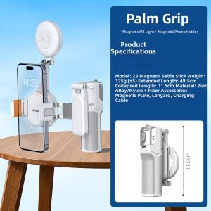 WONEW | Adjustable Mini Tripod Dual-side Magnetic Phone Mount