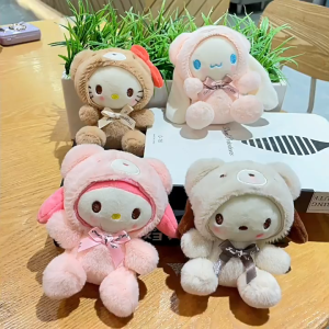 พวงกุญแจตุ๊กตาคุโรมิ ตุ๊กตามายเมโลดี้ ของขวัญวันเกิด ตุ๊กตาซินนามอนโรล พวงกุญแจการ์ตูน