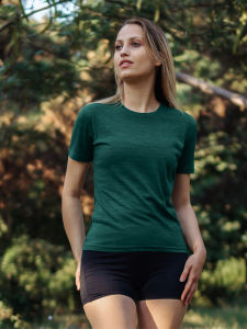 SHEEP RUN | Merino Wool Round Neck T-Shirt Outdoor Sport Moisture Wicking Classic Fit