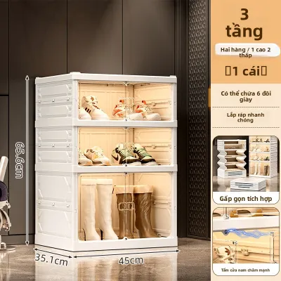 MEIZHUFU | Tủ Đựng Giày Trong Suốt Gấp Gọn