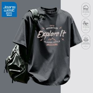 Jeanswest | Summer Cotton Loose Casual Mens T-shirt