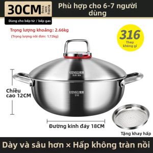 RONGCHUAN | Nồi Hấp Điện Nhiều Lớp Inox Dùng Cho Gia Đình