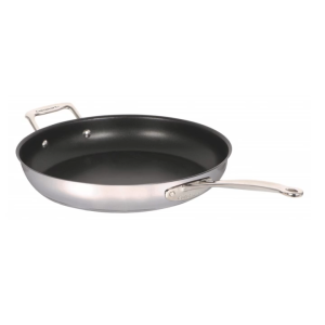Cuisinart 12" NONSTICK SKILLET WITH HELPER - FROSTED PEARL - CSS22-30HNSFPC