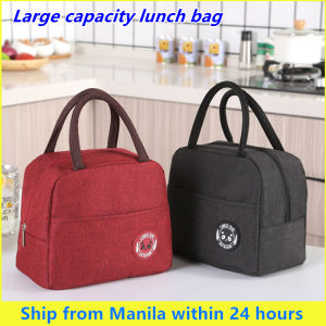 Lunch Bag Portable Cooler Bag Thermal Insulated Bag Organizers with Zipper Closure Foldable Tote Bag Reusable Lunch Holder Container Picnic Bag for Women Men Kids Office School Use
