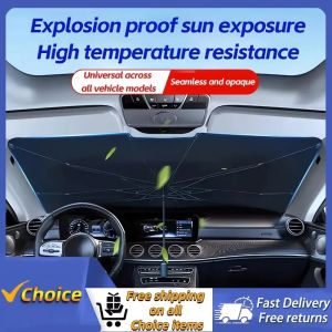 Car Heat Insulation Sunshade Front Glass Sunscreen Sunshade Curtain Summer Supplies Car Sunshade Umbrella Car Sunshade Amagi