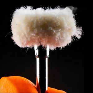5pcs Dental Final Polishing Brush Polishing weel wool cotton low speed polishing weel for rotary tools 2.35mm Shank