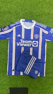 ชุดกีฬา ชุดบอลทีมเนื้อผ้าชุดเกยอดนิยม Manu United 2023-2024 รุ่นใหม่ล่าสุด เสื้อพร้อมกางเกง ราคาถูกๆ