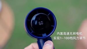 N68 High-Speed Turbo Handheld Fan 100-Speed USB Rechargeable with Digital Display Portable Mini Desk Cooling Fan for Summer